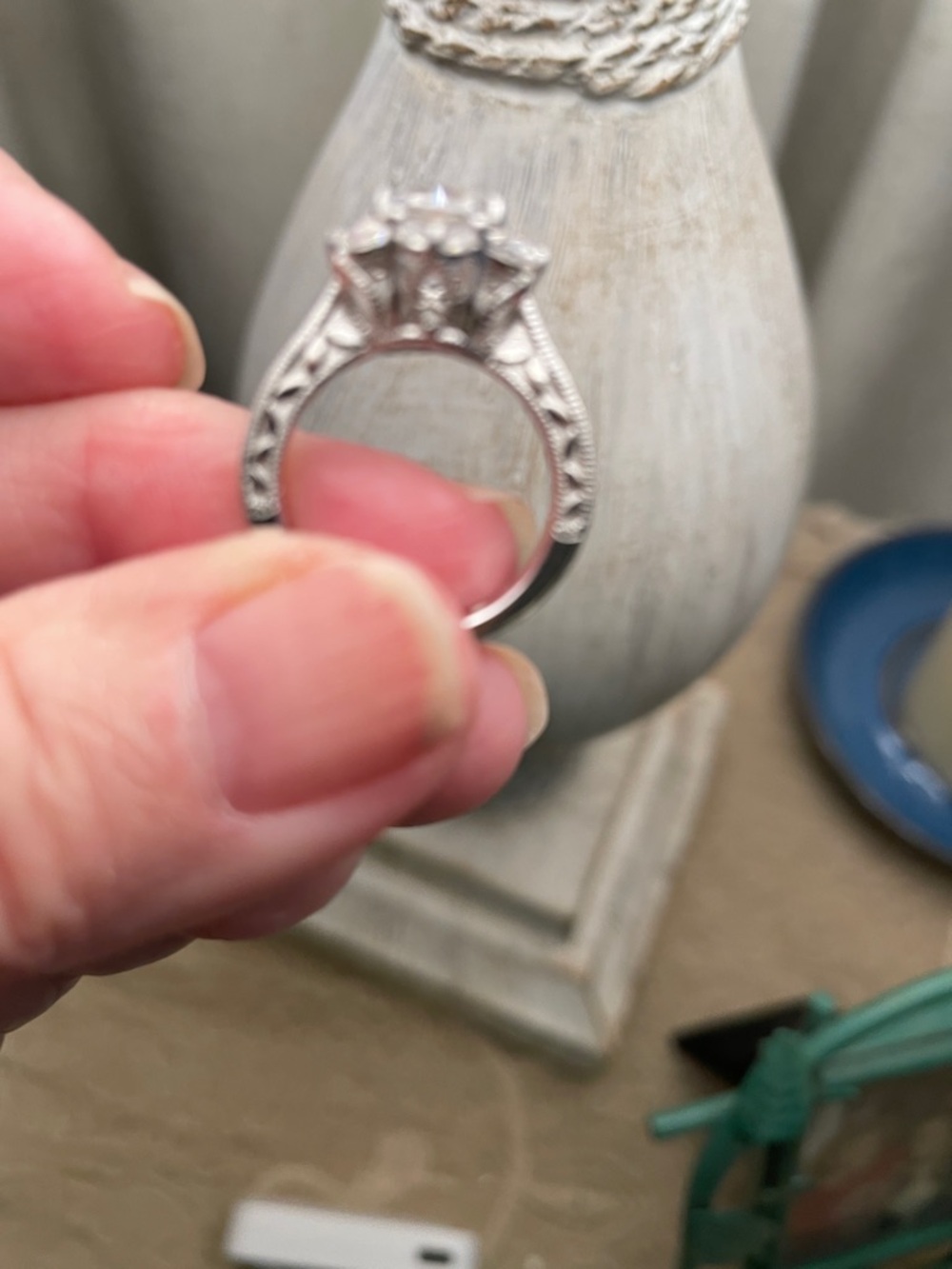 Bella Luce /Vanna K     925 Sterling Silver Flower Ring - Picture 3 of 10
